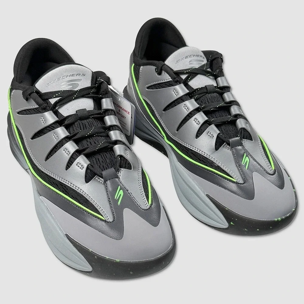 Skechers Performance SKX B-Lite Shoes - NEW‎ Mens 10 Grey / Lime - #49336-CL2
